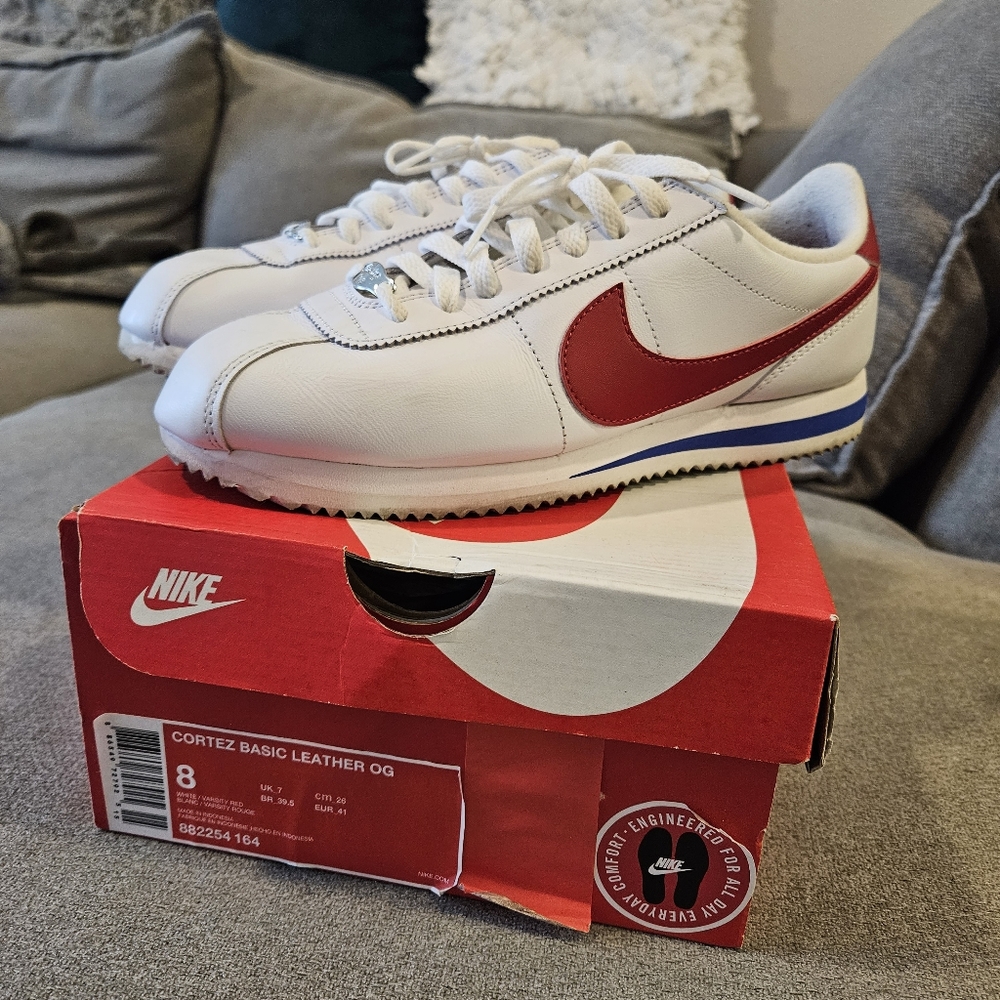 Nike Cortez Basic Leather OG Forest Gump. Size 8 Mens